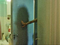 Spuren von Bewegung vor dem Eis