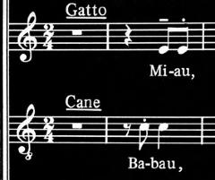 Kontrapunkt der Tiere aus dem Stegreif